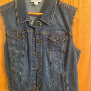 Denim Sleeveless Vest